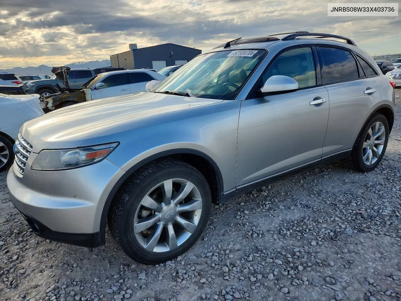 2003 Infiniti Fx45 Base VIN: JNRBS08W33X403736 Lot: 52500706
