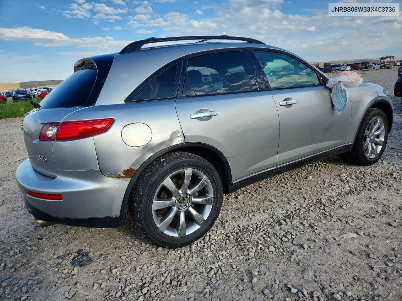 2003 Infiniti Fx45 Base VIN: JNRBS08W33X403736 Lot: 52500706