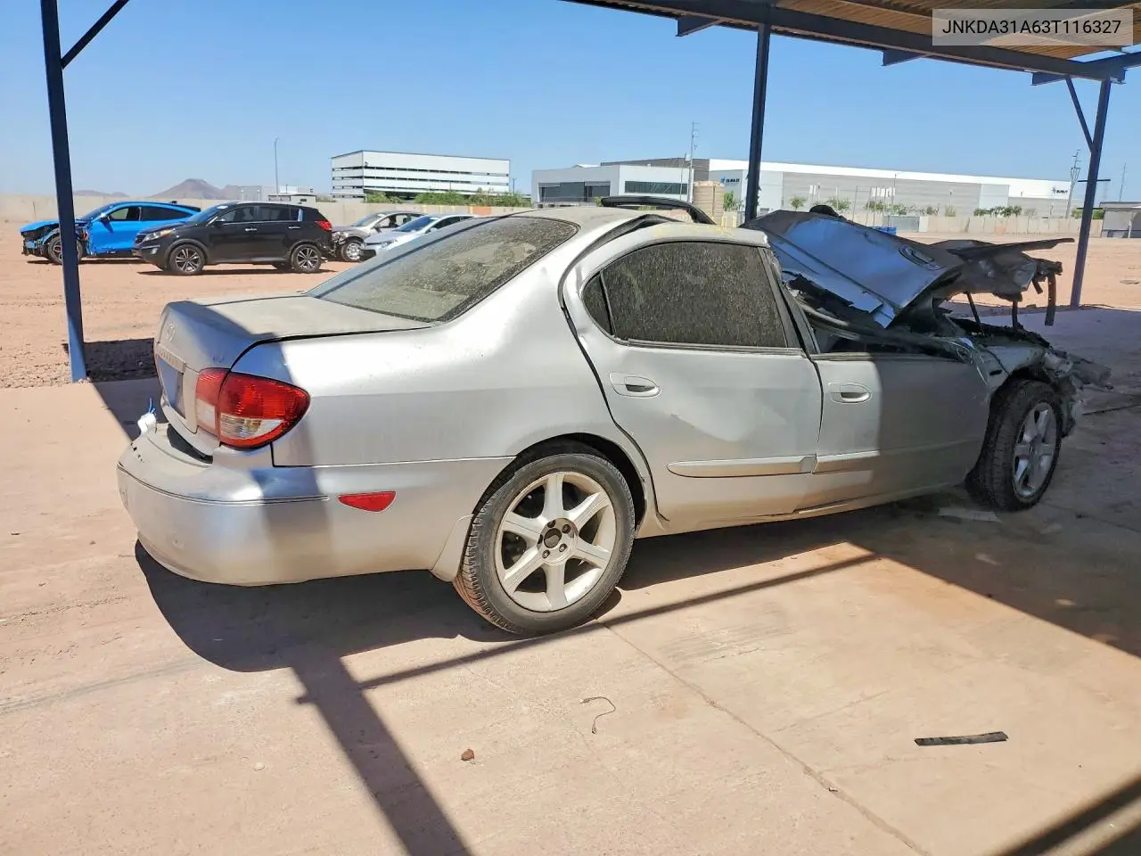 2003 Infiniti I35 Base VIN: JNKDA31A63T116327 Lot: 55857076