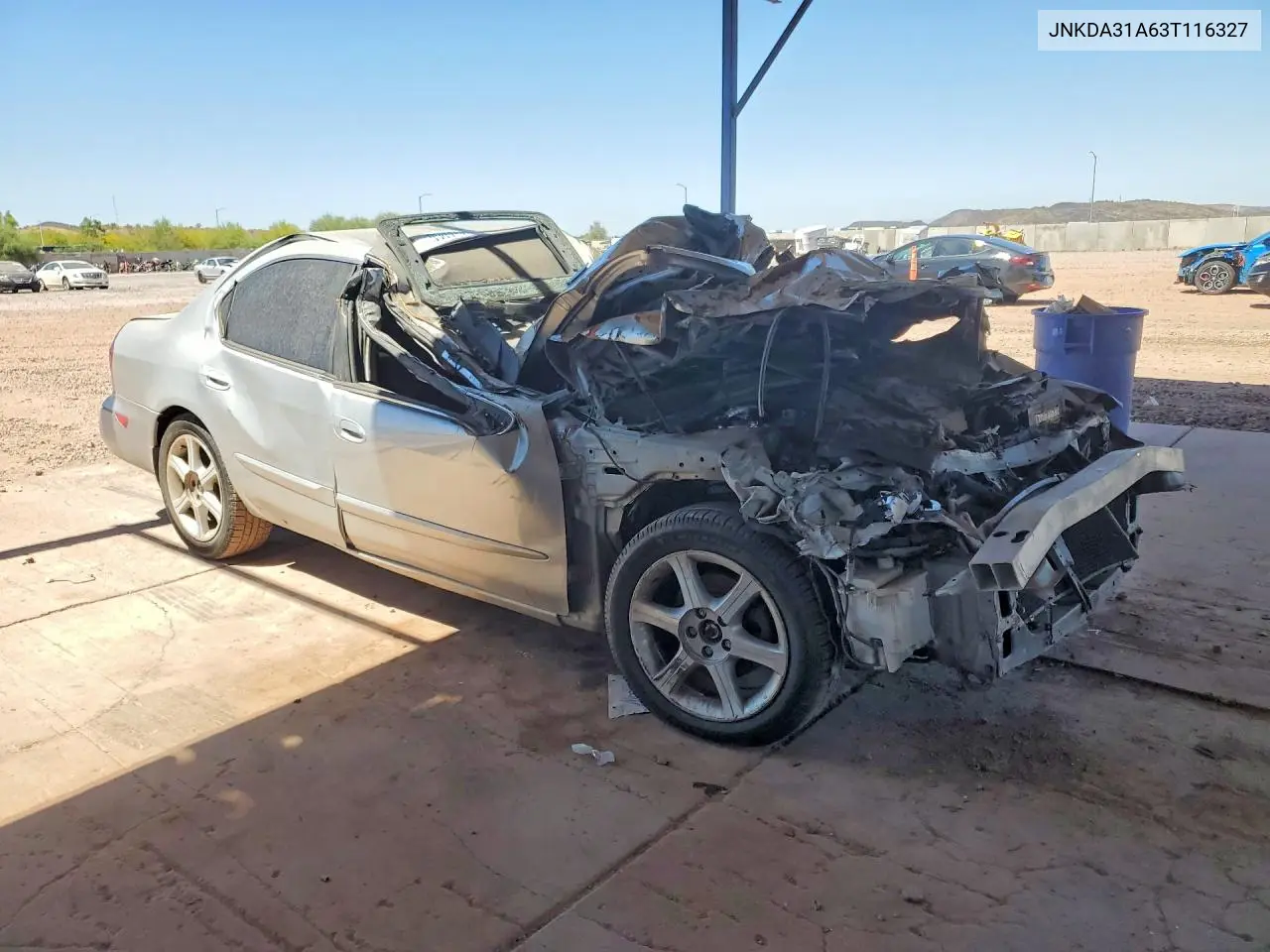 2003 Infiniti I35 Base VIN: JNKDA31A63T116327 Lot: 55857076