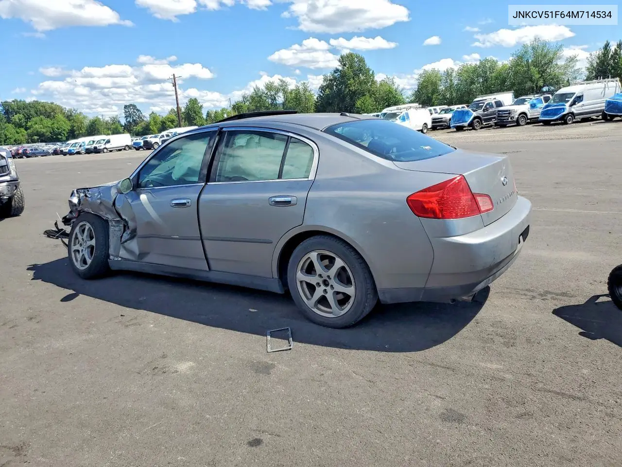 2004 Infiniti G35 Base VIN: JNKCV51F64M714534 Lot: 57440606