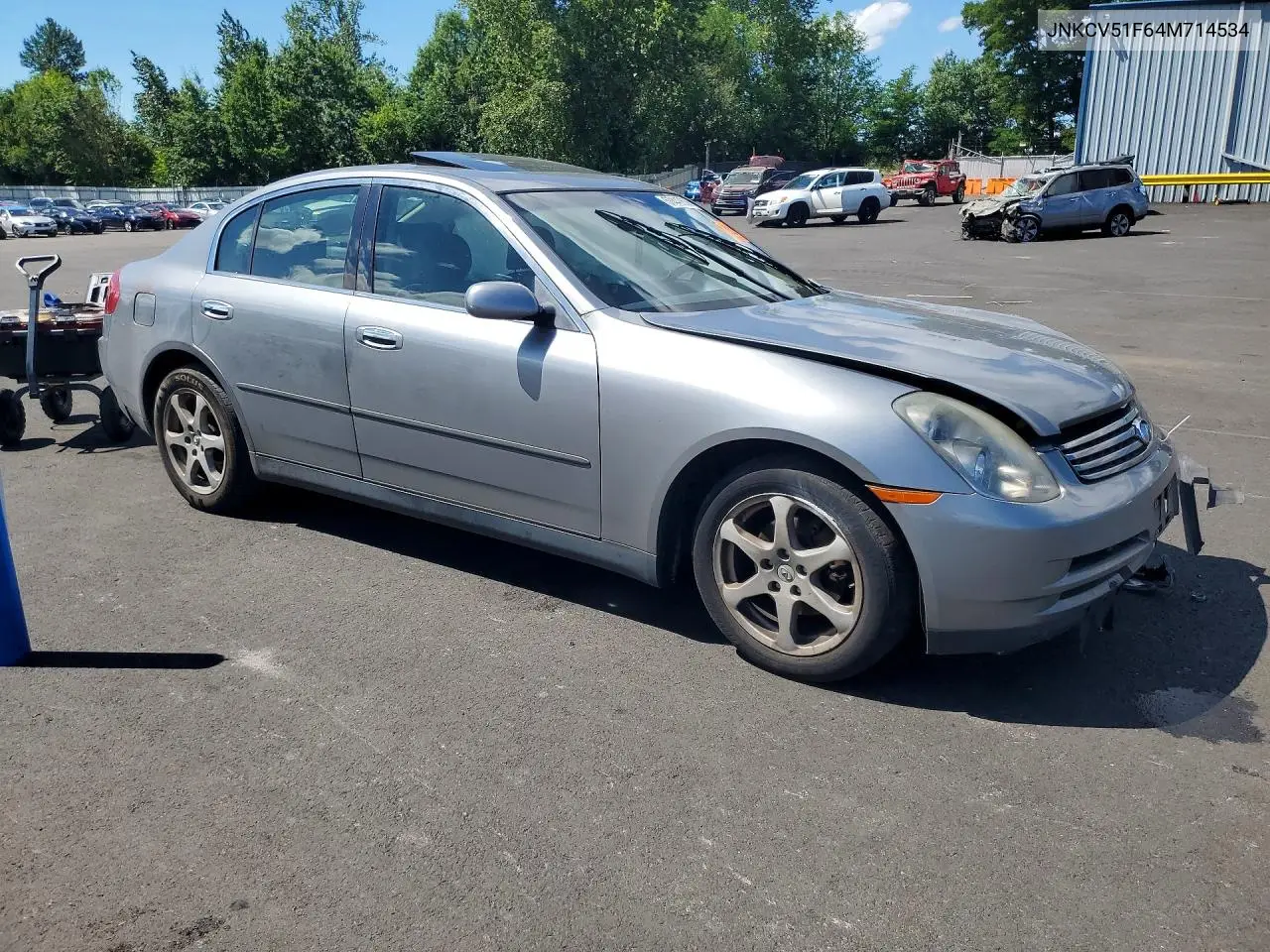2004 Infiniti G35 Base VIN: JNKCV51F64M714534 Lot: 57440606