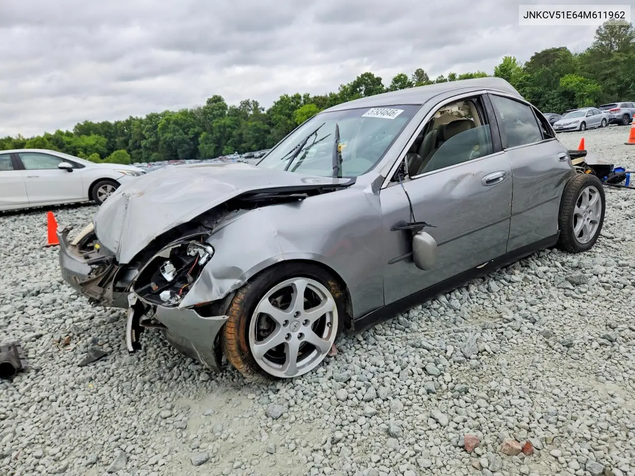 2004 Infiniti G35 Base VIN: JNKCV51E64M611962 Lot: 57934646