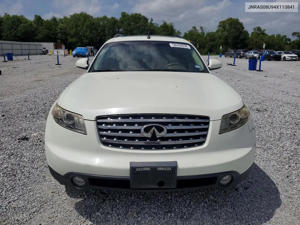 2004 Infiniti Fx35 Base VIN: JNRAS08U94X110841 Lot: 58428696