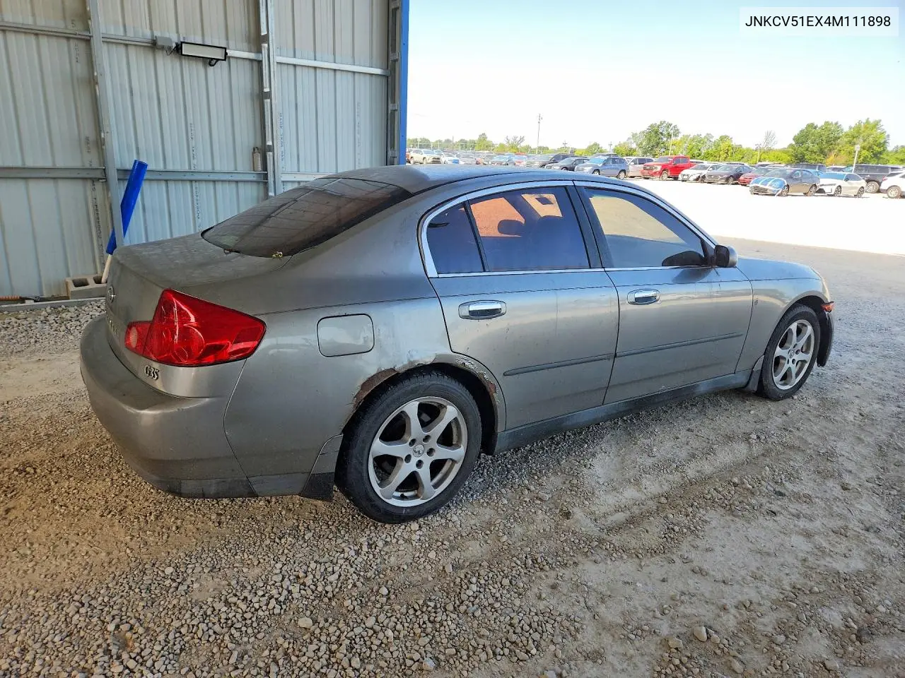 2004 Infiniti G35 Base VIN: JNKCV51EX4M111898 Lot: 58744786