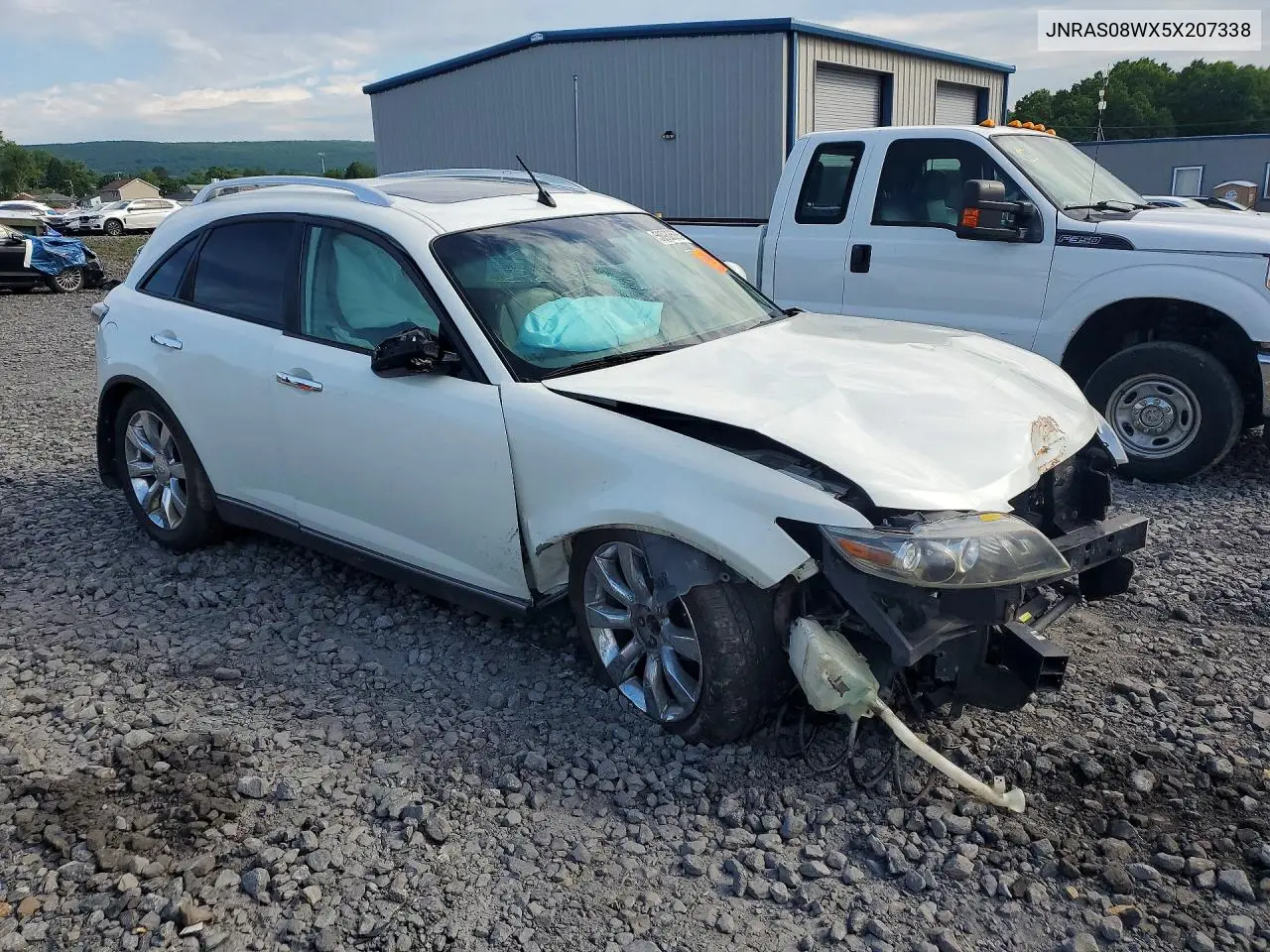 2005 Infiniti Fx35 Base VIN: JNRAS08WX5X207338 Lot: 56982526