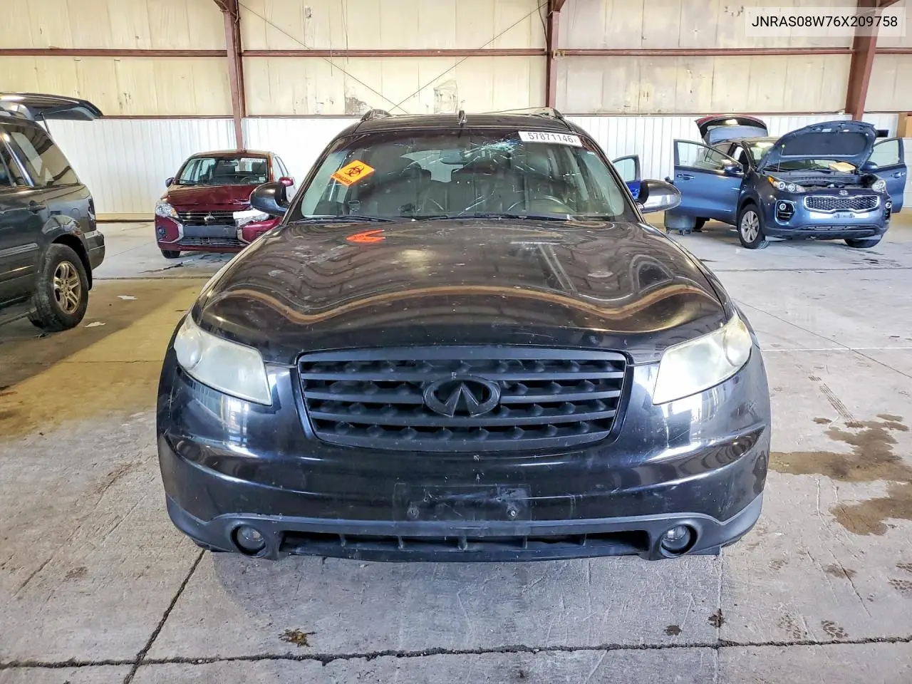 2006 Infiniti Fx35 Base VIN: JNRAS08W76X209758 Lot: 57871146