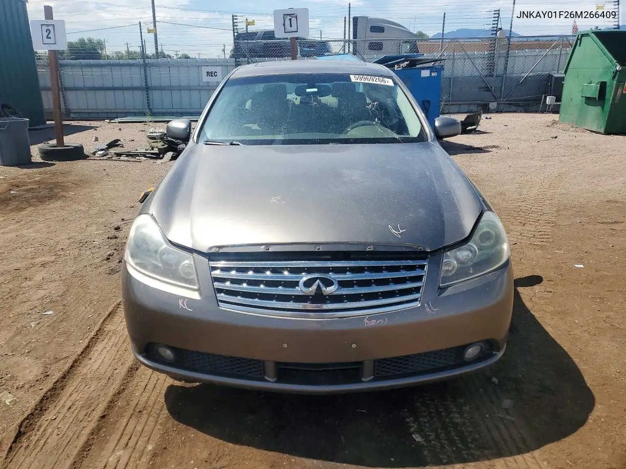 2006 Infiniti M35 Base VIN: JNKAY01F26M266409 Lot: 59969266
