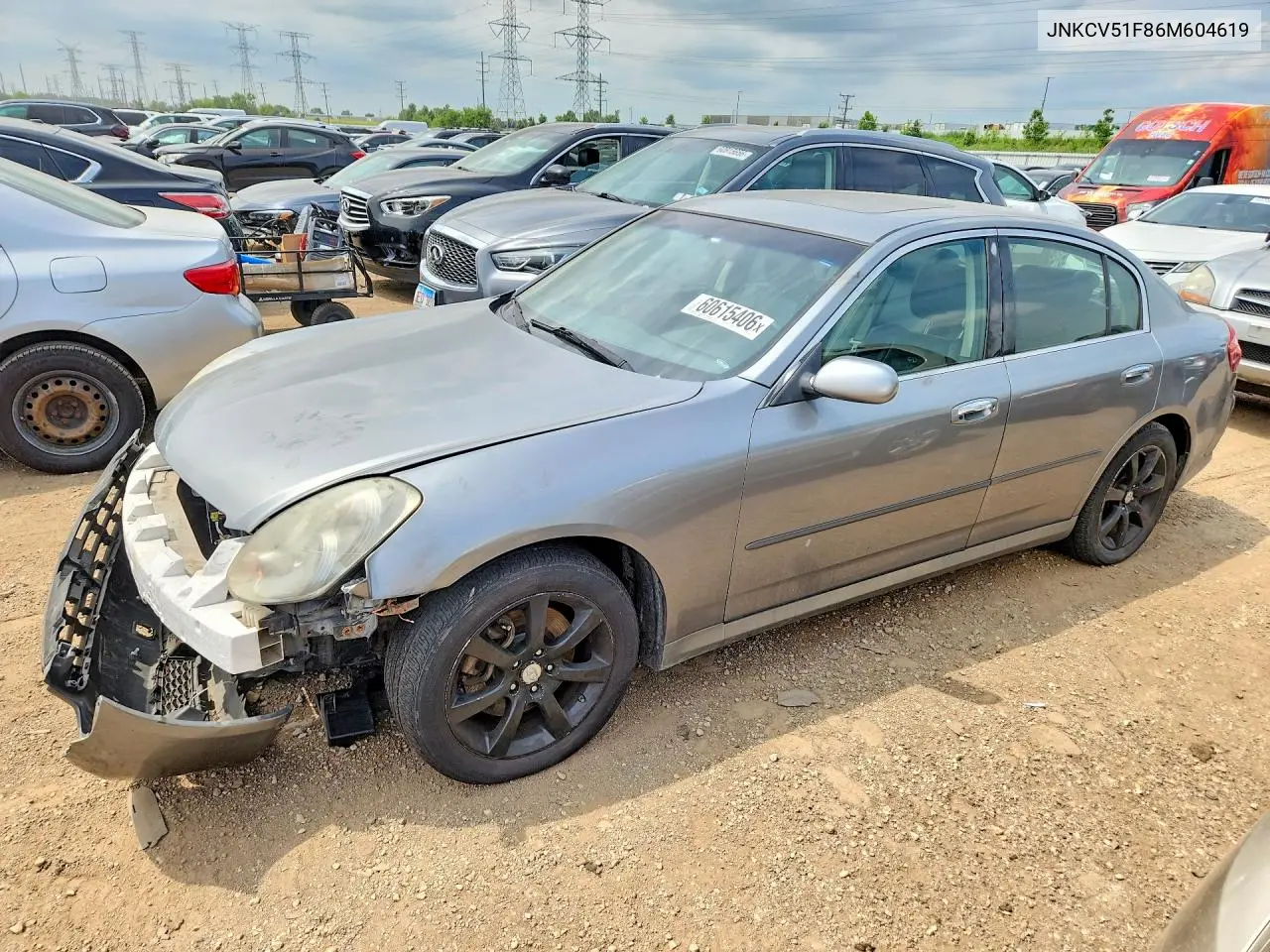 2006 Infiniti G35 X VIN: JNKCV51F86M604619 Lot: 60615406