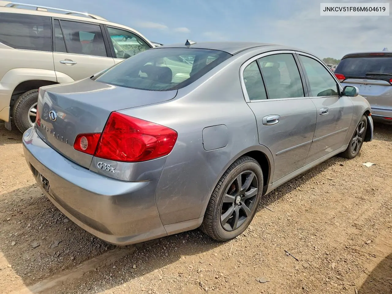 2006 Infiniti G35 X VIN: JNKCV51F86M604619 Lot: 60615406