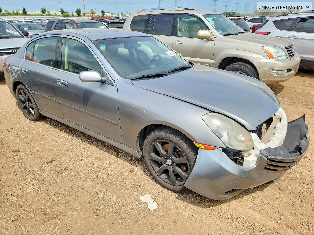 2006 Infiniti G35 X VIN: JNKCV51F86M604619 Lot: 60615406