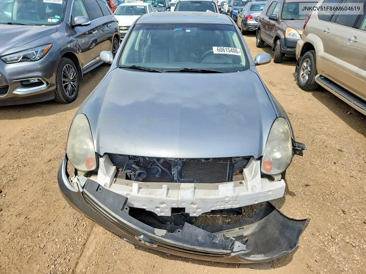 2006 Infiniti G35 X VIN: JNKCV51F86M604619 Lot: 60615406