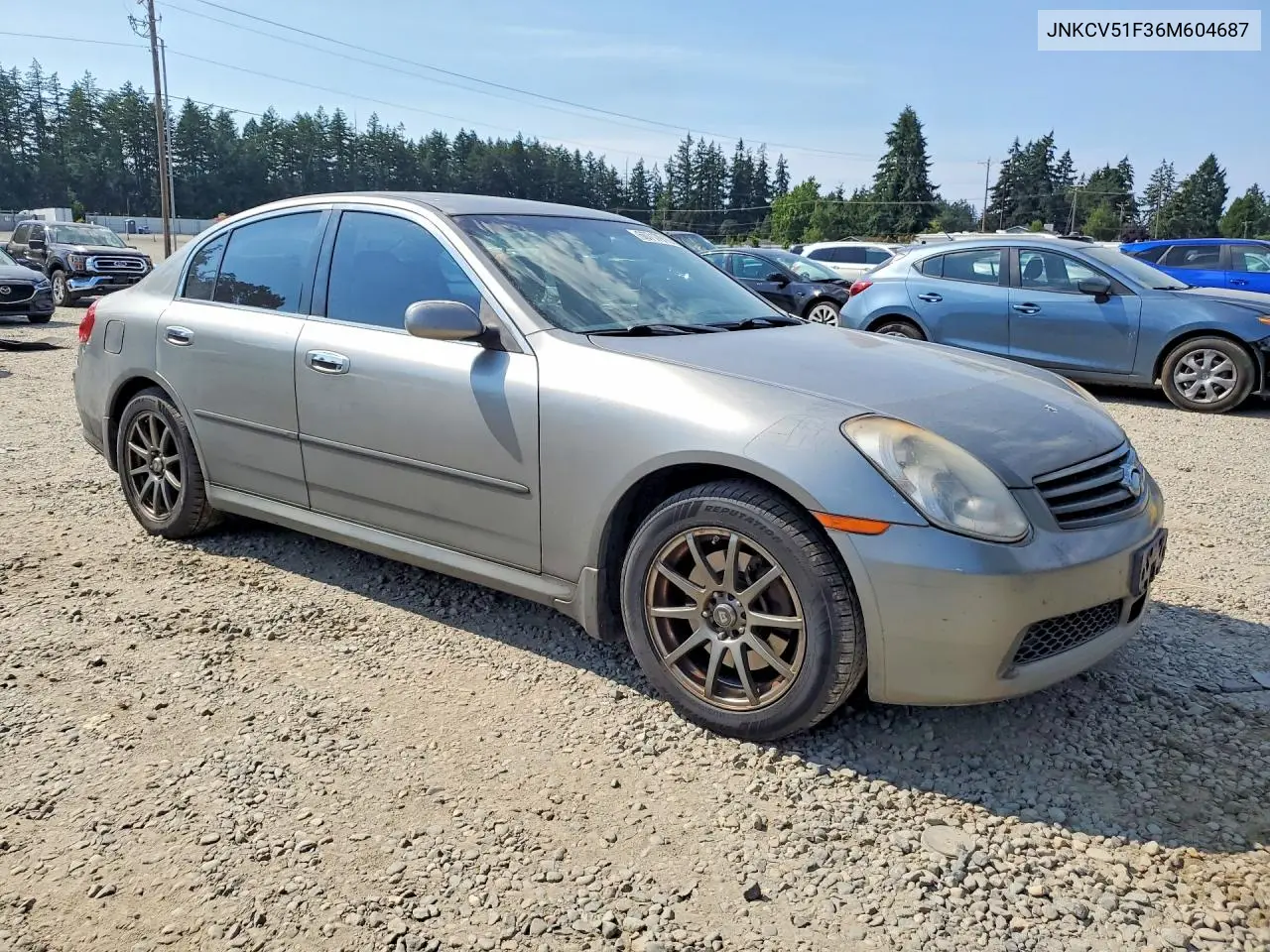 2006 Infiniti G35 X VIN: JNKCV51F36M604687 Lot: 60717916