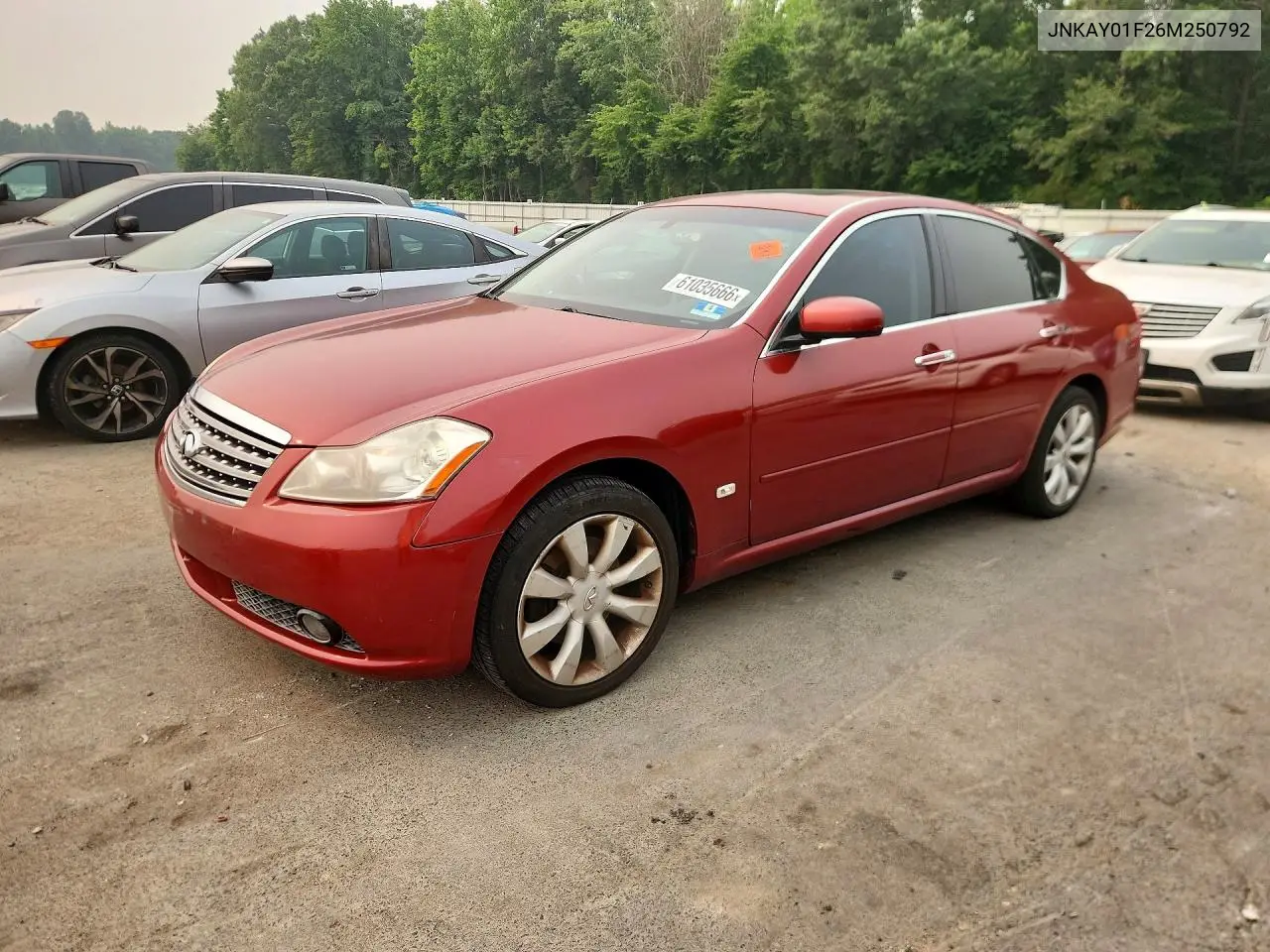 2006 Infiniti M35 Base VIN: JNKAY01F26M250792 Lot: 61035666