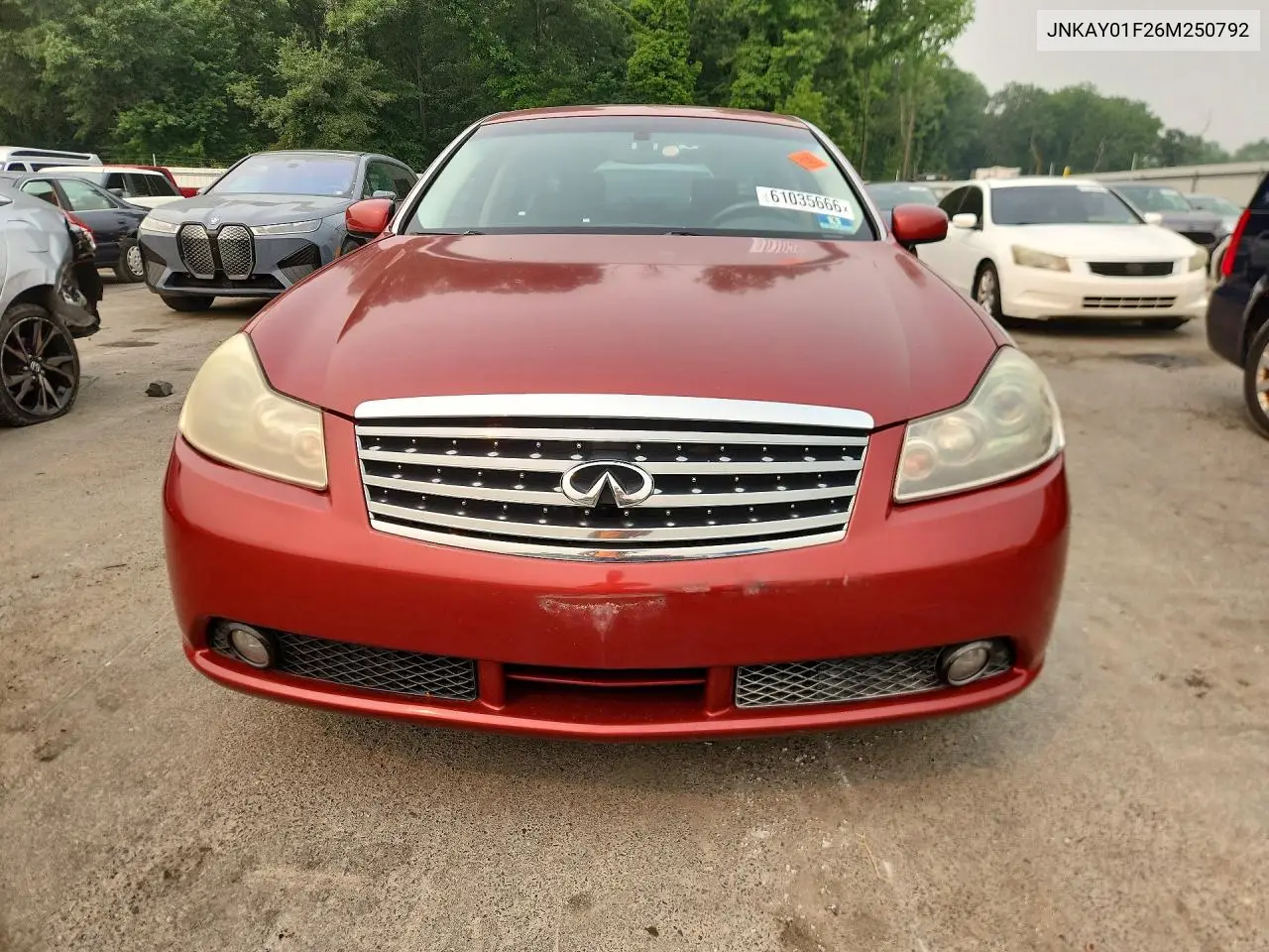 2006 Infiniti M35 Base VIN: JNKAY01F26M250792 Lot: 61035666