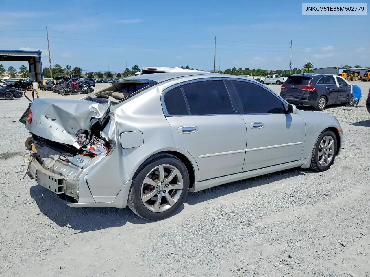 2006 Infiniti G35 Base VIN: JNKCV51E36M502779 Lot: 61065526