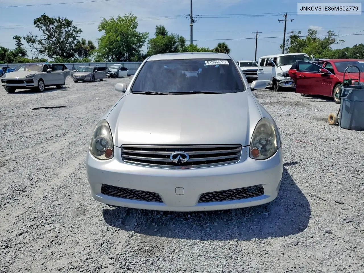 2006 Infiniti G35 Base VIN: JNKCV51E36M502779 Lot: 61065526