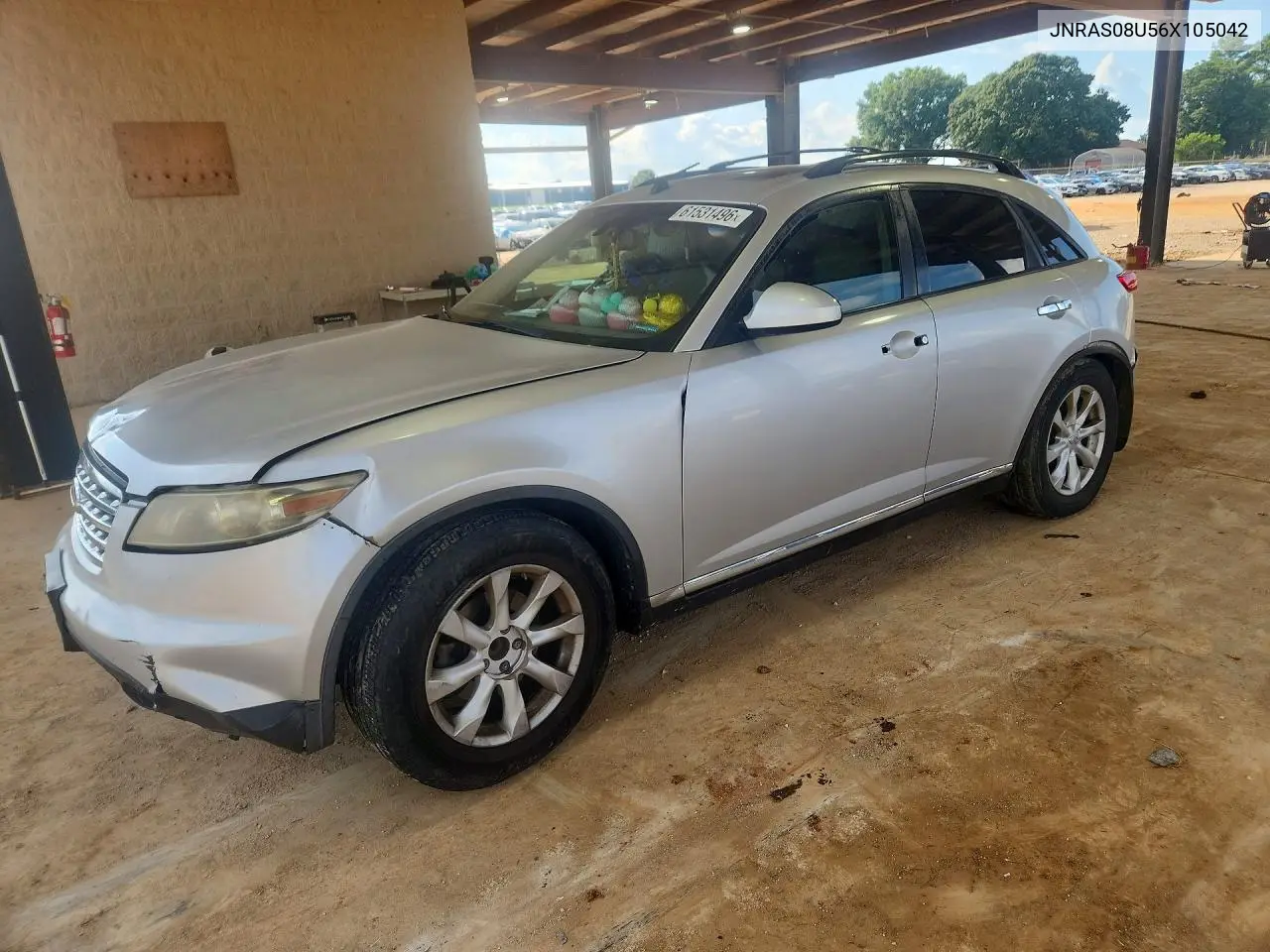 2006 Infiniti Fx35 Base VIN: JNRAS08U56X105042 Lot: 61531496