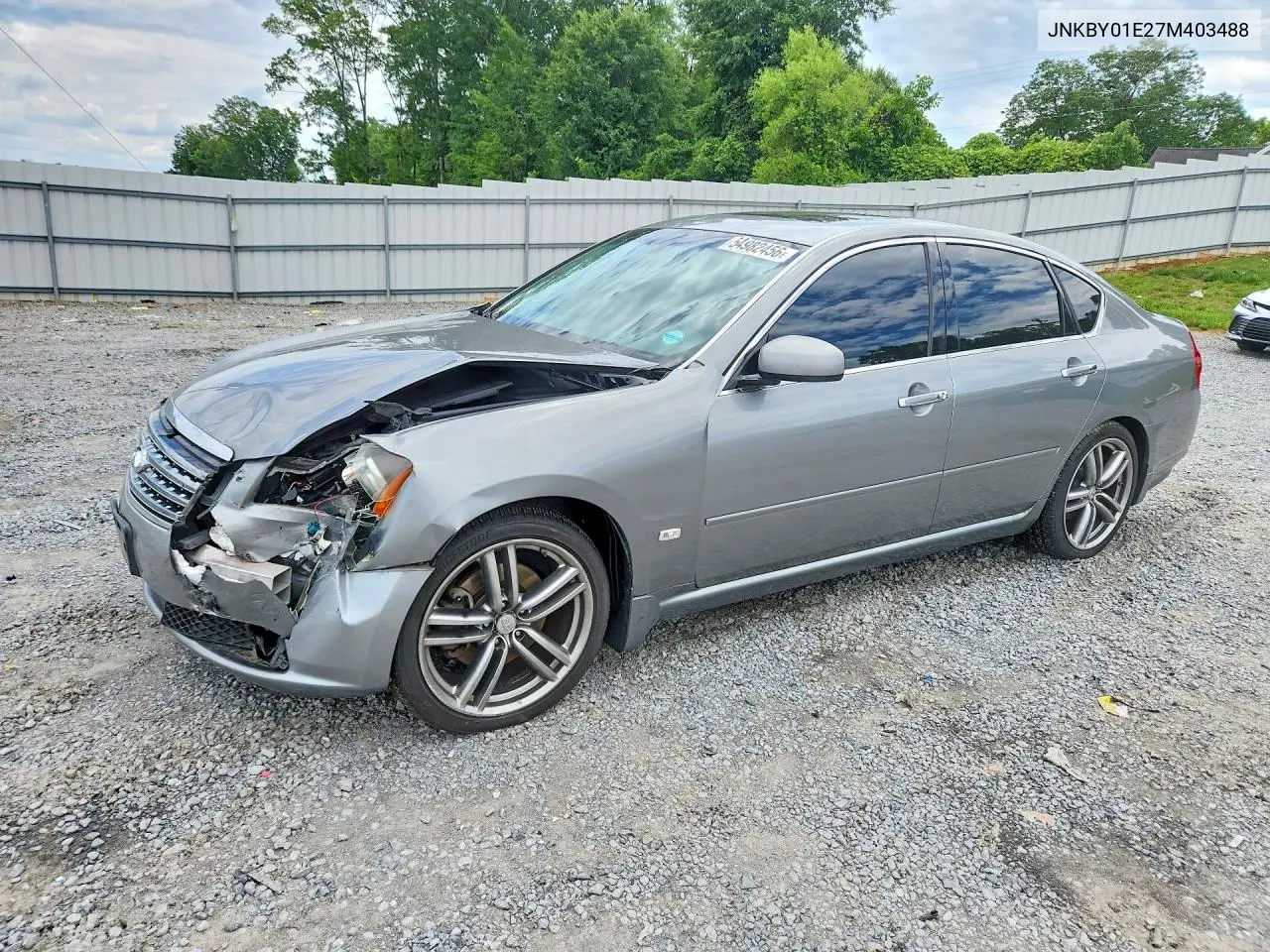 2007 Infiniti M45 VIN: JNKBY01E27M403488 Lot: 54982456