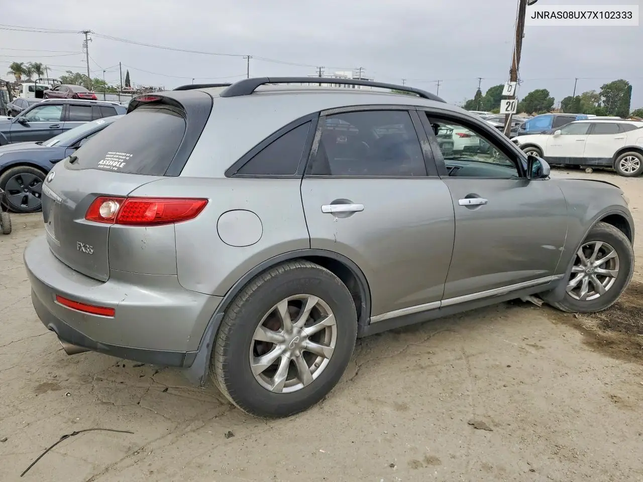 2007 Infiniti Fx35 Base VIN: JNRAS08UX7X102333 Lot: 55284596