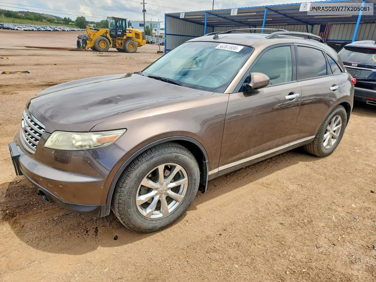 2007 Infiniti Fx35 Base VIN: JNRAS08W77X205081 Lot: 56361806