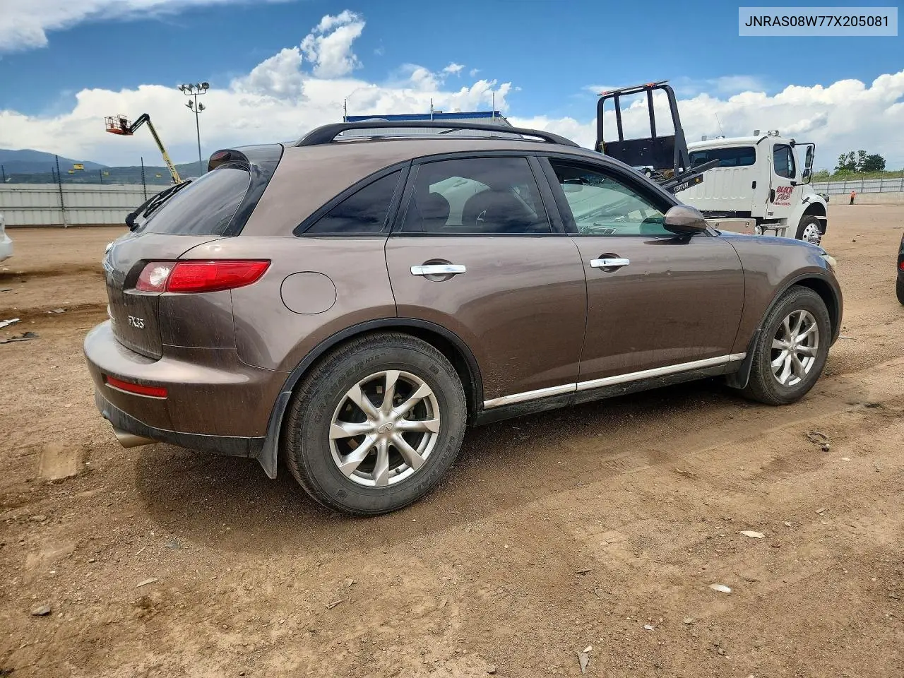 2007 Infiniti Fx35 Base VIN: JNRAS08W77X205081 Lot: 56361806