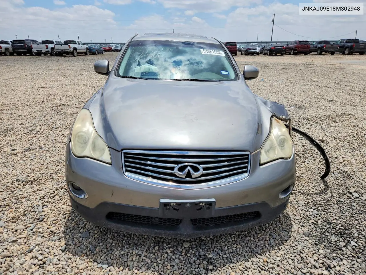 2008 Infiniti Ex35 Base VIN: JNKAJ09E18M302948 Lot: 54881506
