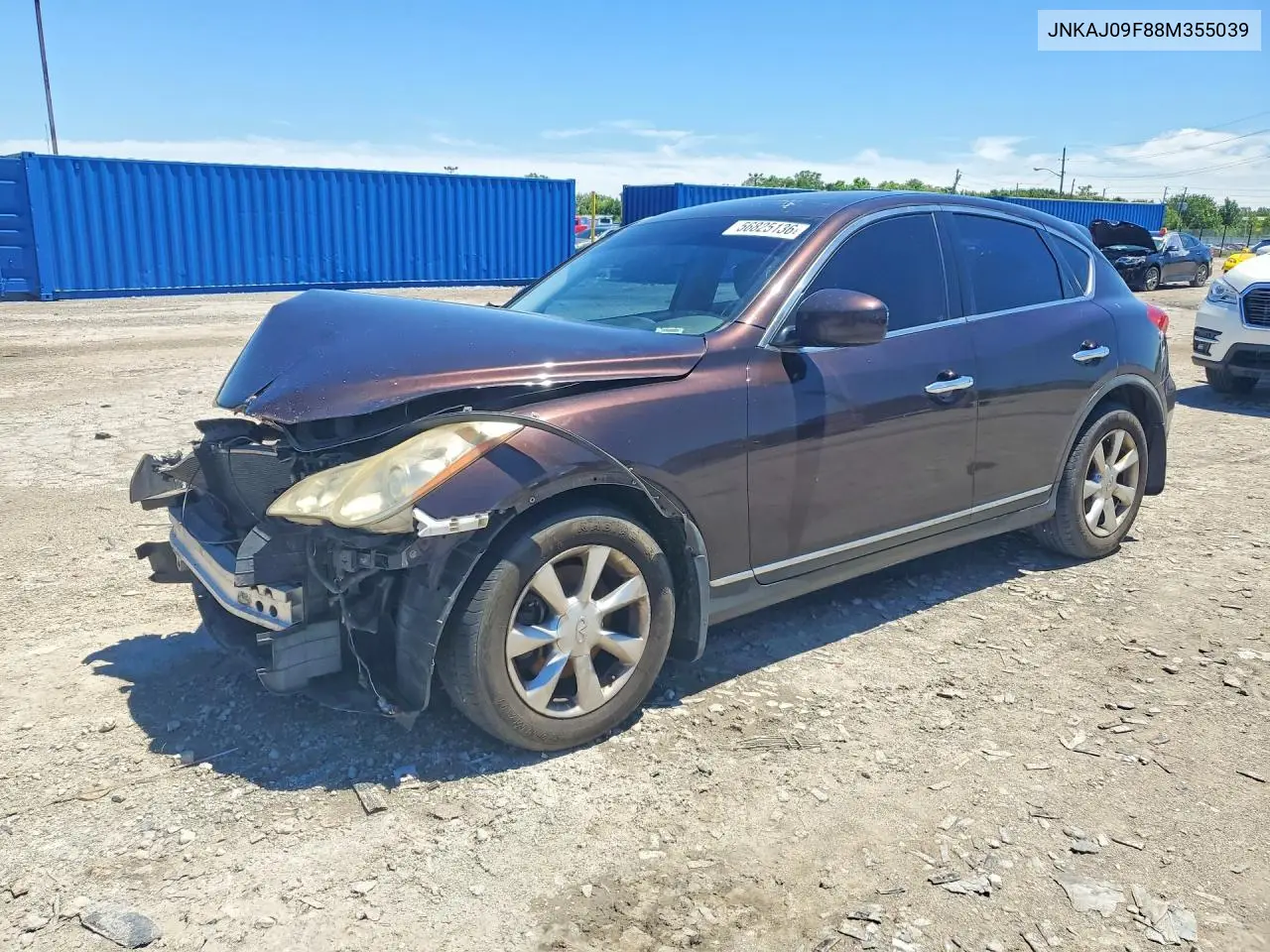 2008 Infiniti Ex35 Base VIN: JNKAJ09F88M355039 Lot: 56825136
