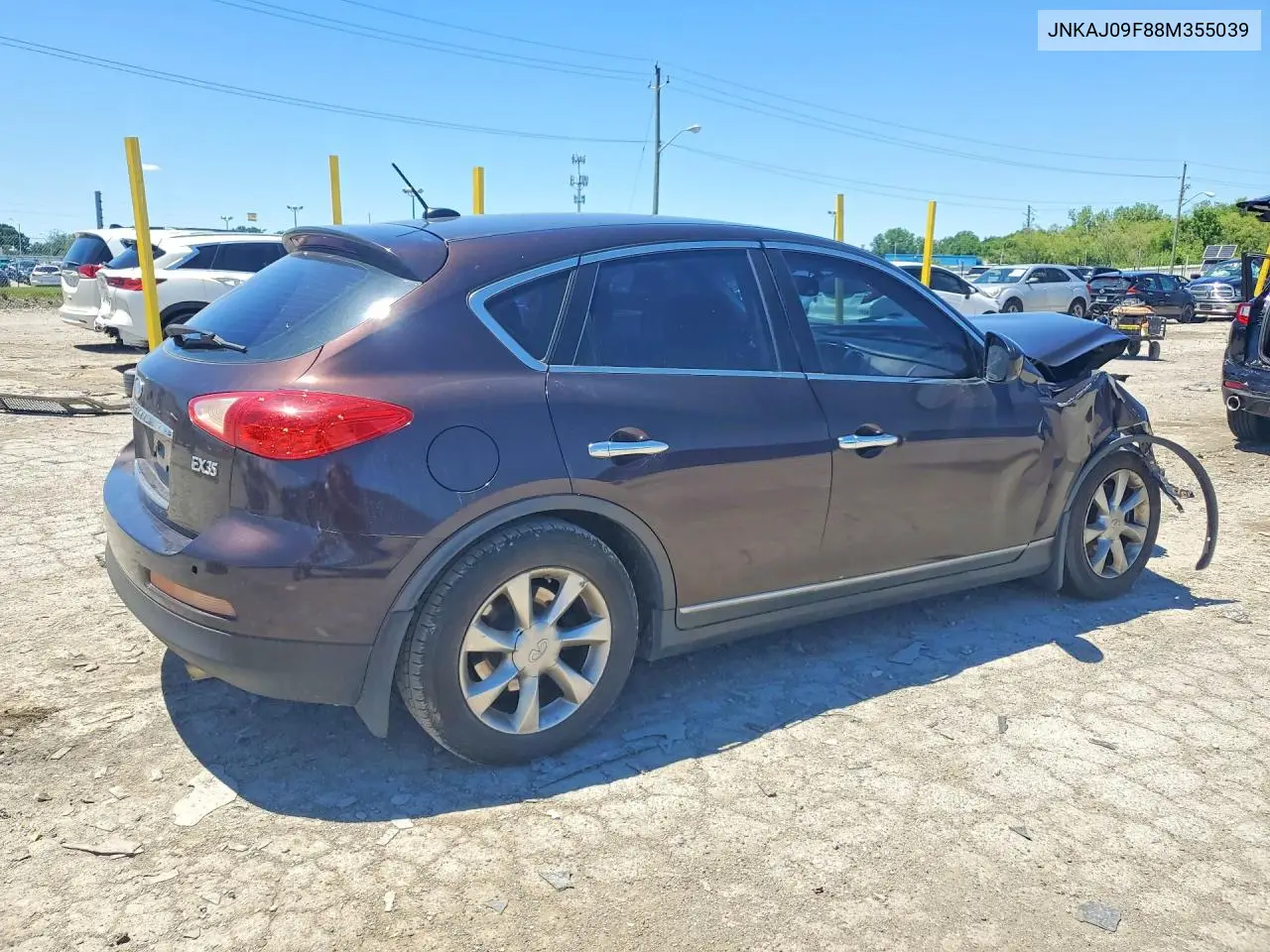 2008 Infiniti Ex35 Base VIN: JNKAJ09F88M355039 Lot: 56825136
