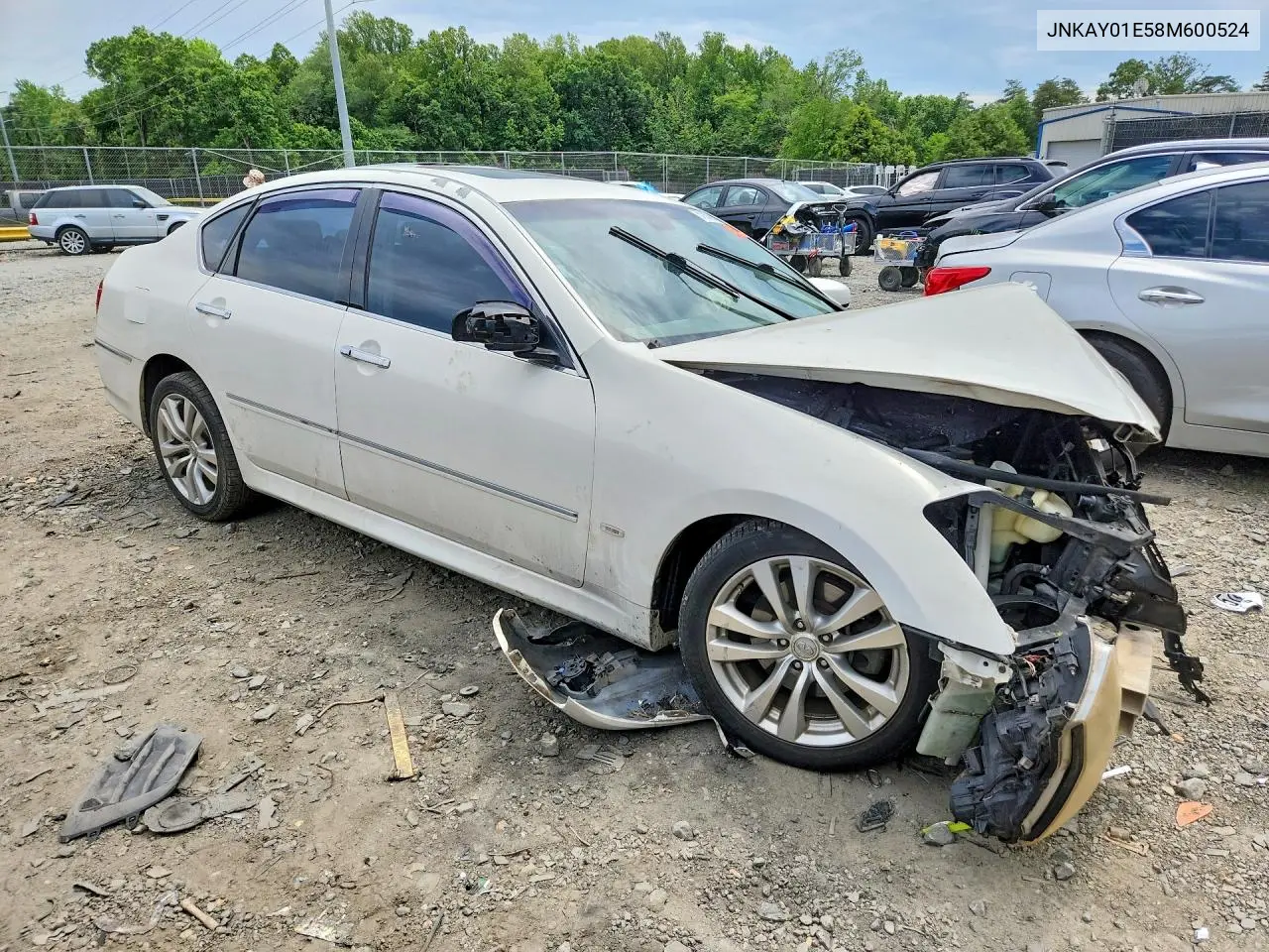 2008 Infiniti M35 Base VIN: JNKAY01E58M600524 Lot: 57637006