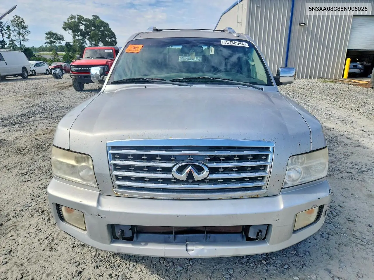 2008 Infiniti Qx56 Base VIN: 5N3AA08C88N906026 Lot: 58730646