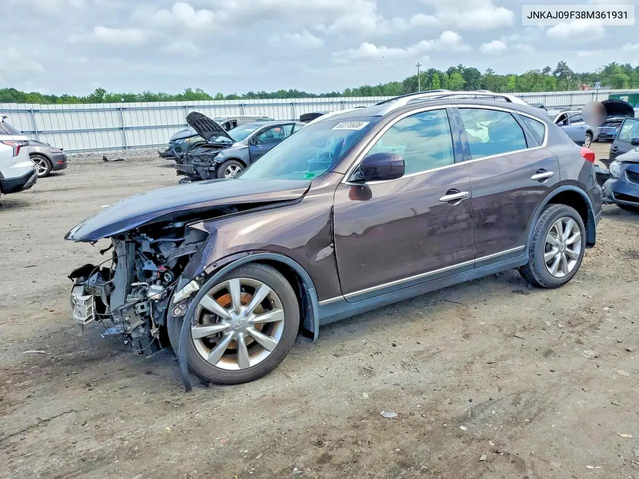 2008 Infiniti Ex35 Base VIN: JNKAJ09F38M361931 Lot: 60278936