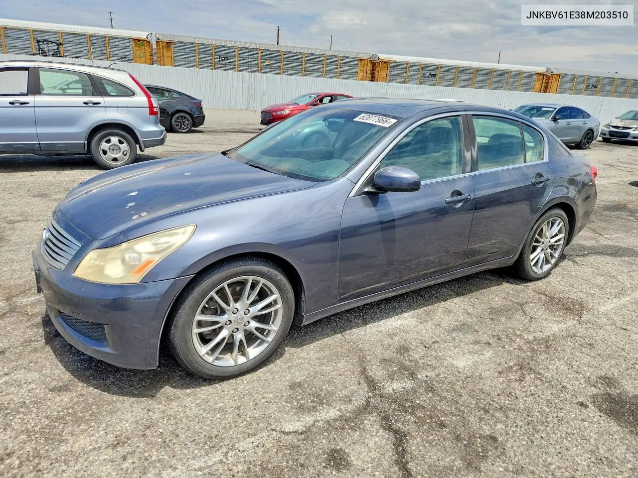 2008 Infiniti G35 Base VIN: JNKBV61E38M203510 Lot: 62077966