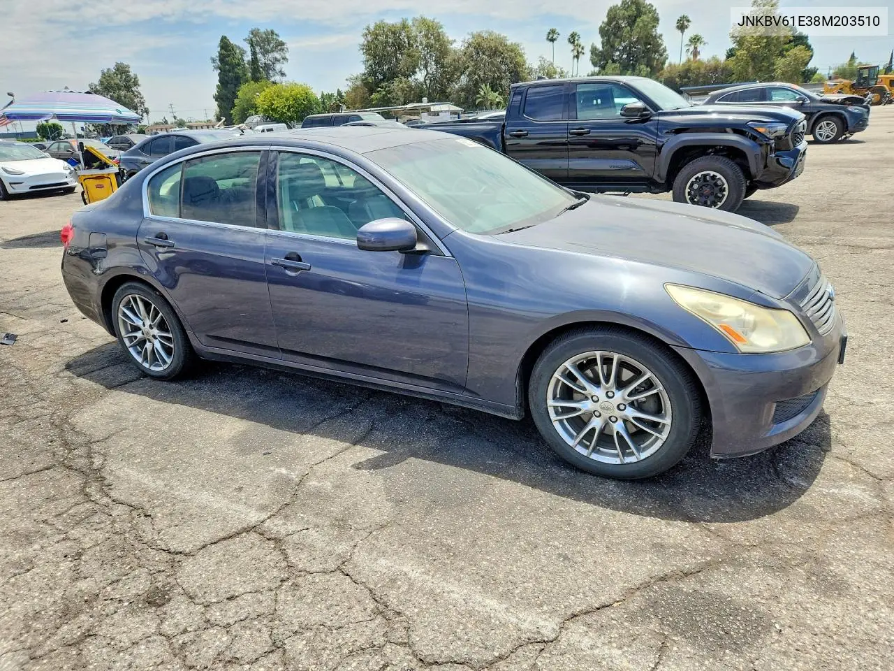 2008 Infiniti G35 Base VIN: JNKBV61E38M203510 Lot: 62077966