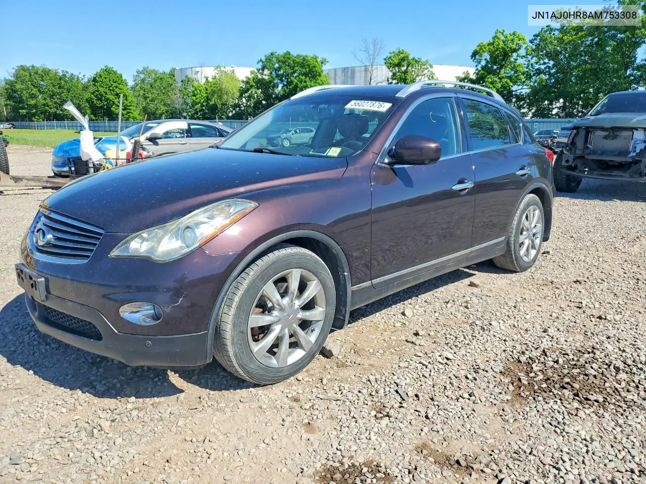 2010 Infiniti Ex35 Base VIN: JN1AJ0HR8AM753308 Lot: 56027876