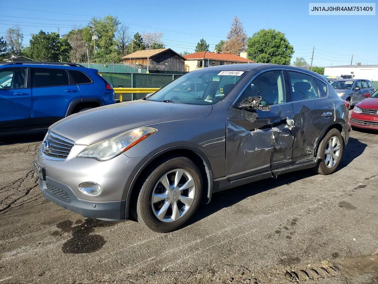 2010 Infiniti Ex35 Base VIN: JN1AJ0HR4AM751409 Lot: 57719416