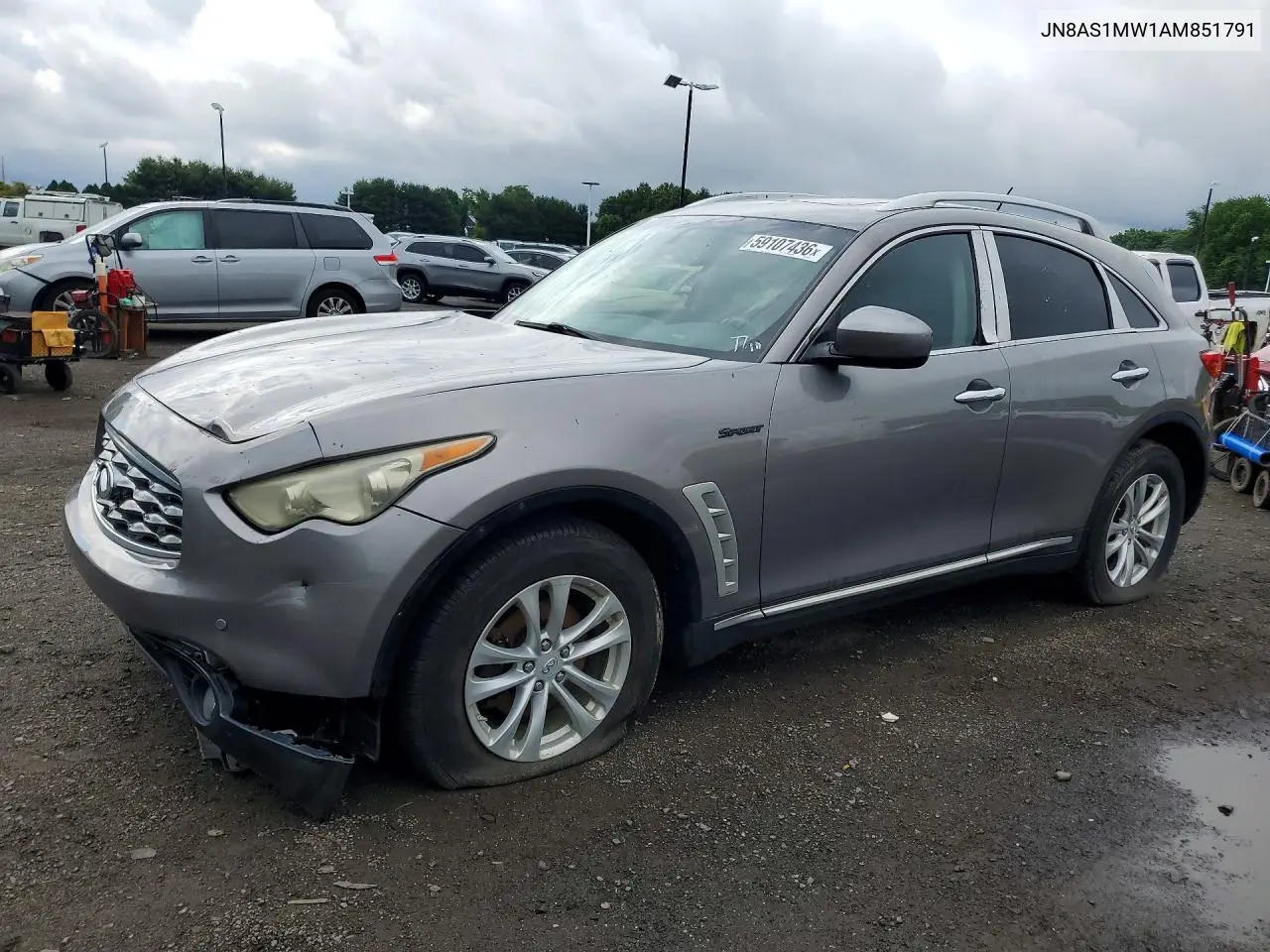 2010 Infiniti Fx35 Base VIN: JN8AS1MW1AM851791 Lot: 59107436