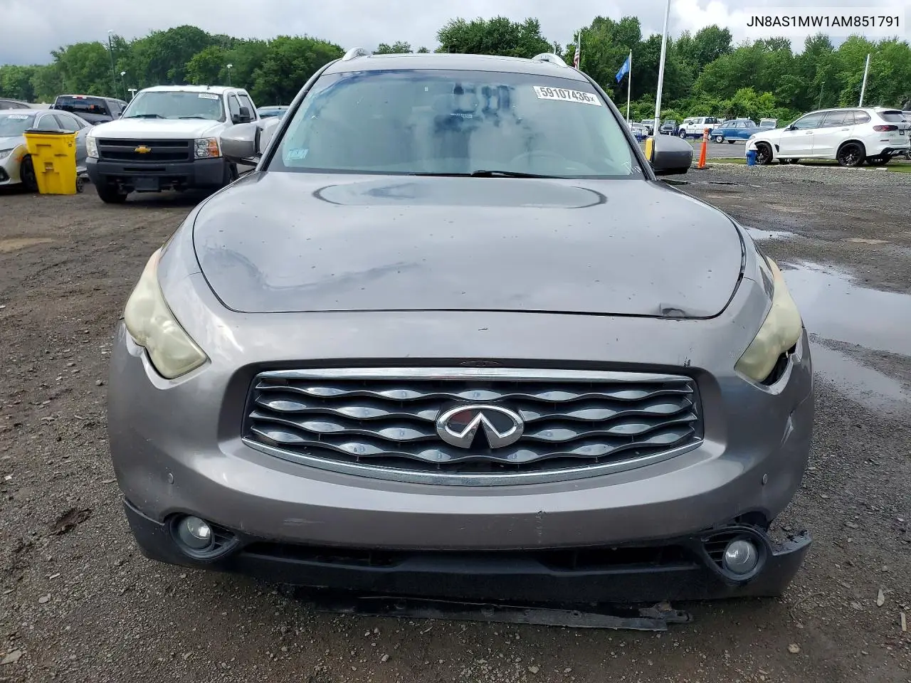 2010 Infiniti Fx35 Base VIN: JN8AS1MW1AM851791 Lot: 59107436