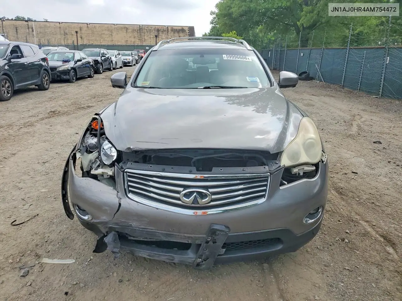 2010 Infiniti Ex35 Base VIN: JN1AJ0HR4AM754472 Lot: 59996606