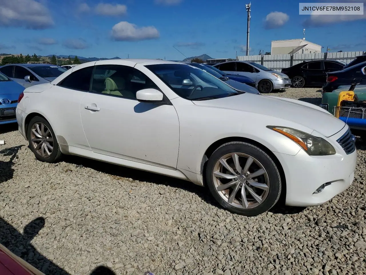 2011 Infiniti G37 Convertible Base VIN: JN1CV6FE7BM952108 Lot: 51199416
