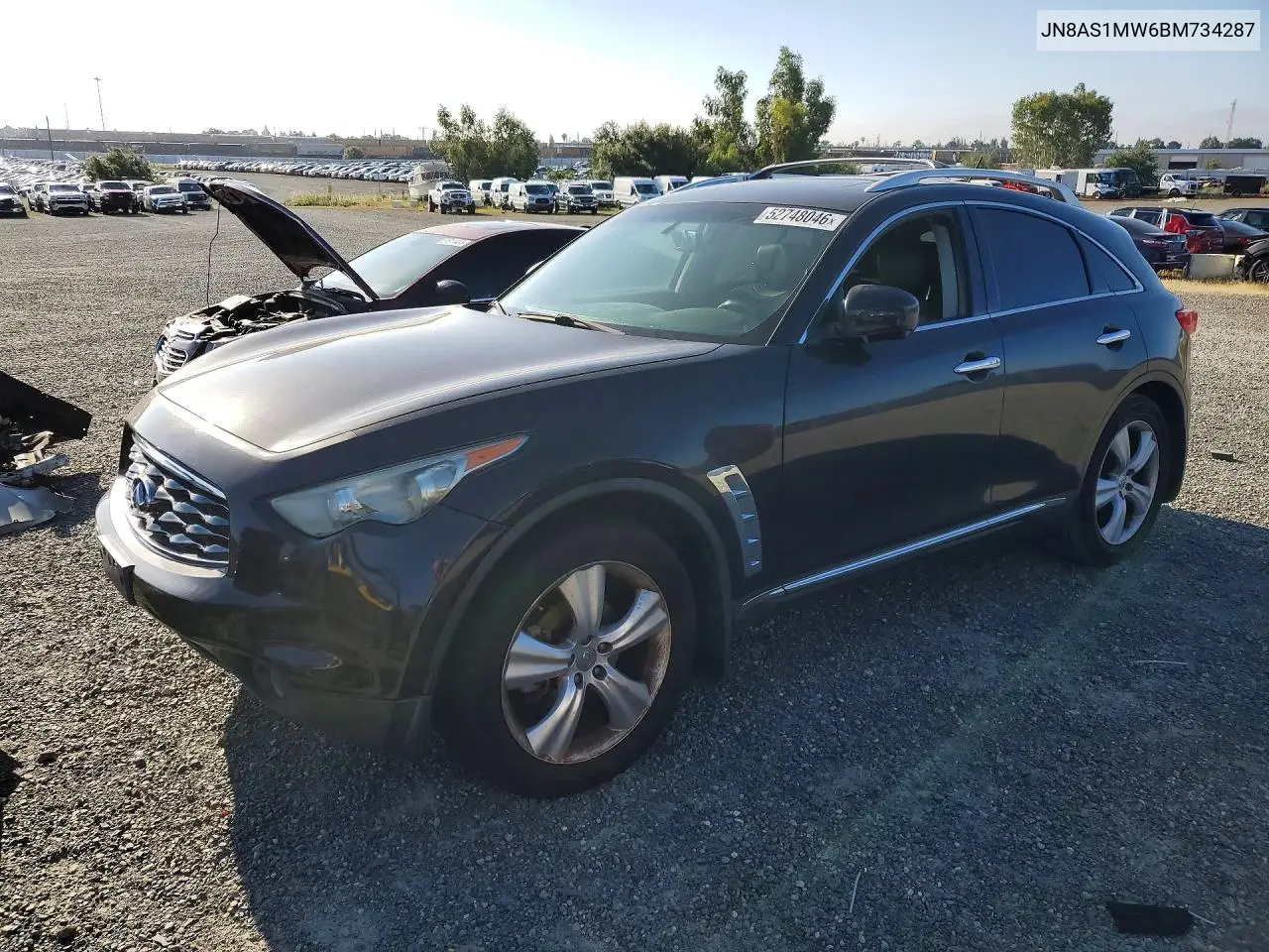 2011 Infiniti Fx35 Base VIN: JN8AS1MW6BM734287 Lot: 52748046