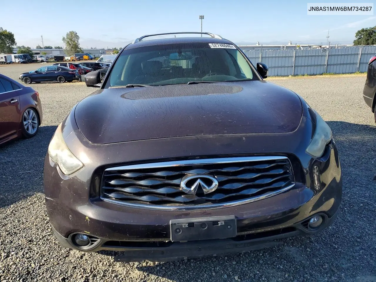 2011 Infiniti Fx35 Base VIN: JN8AS1MW6BM734287 Lot: 52748046