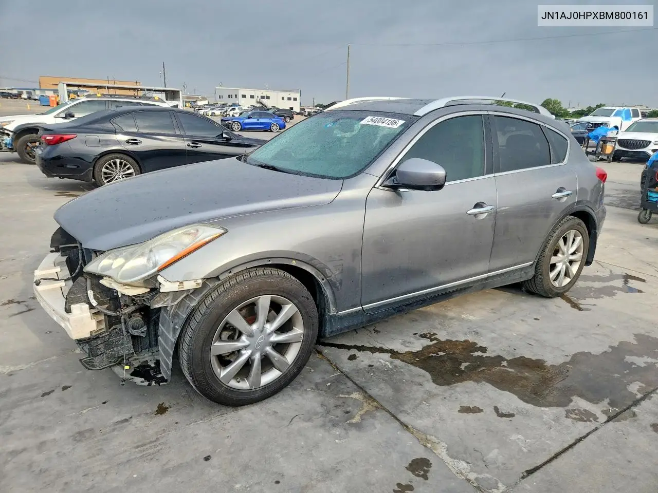 2011 Infiniti Ex35 Base VIN: JN1AJ0HPXBM800161 Lot: 54004186