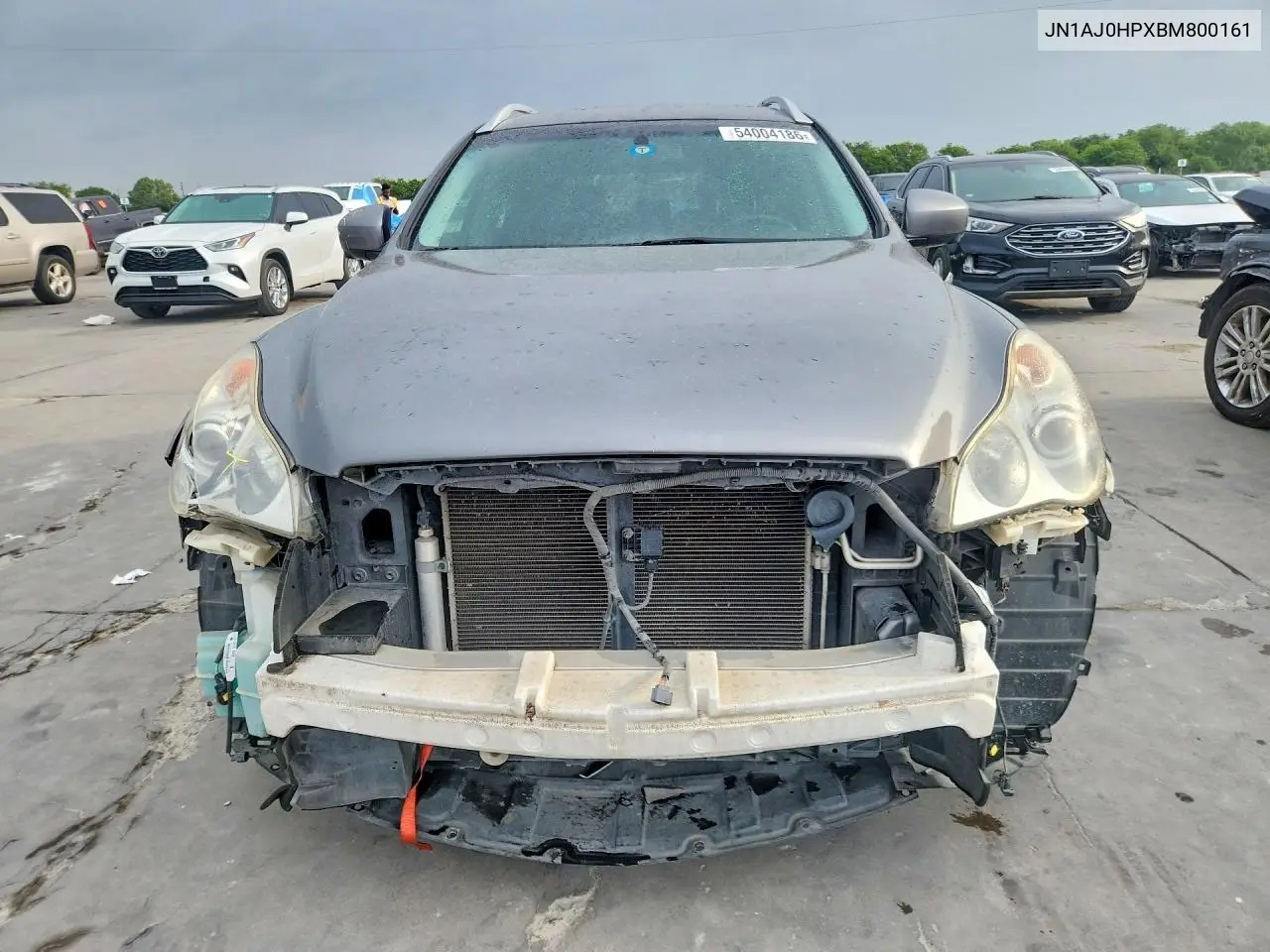 2011 Infiniti Ex35 Base VIN: JN1AJ0HPXBM800161 Lot: 54004186