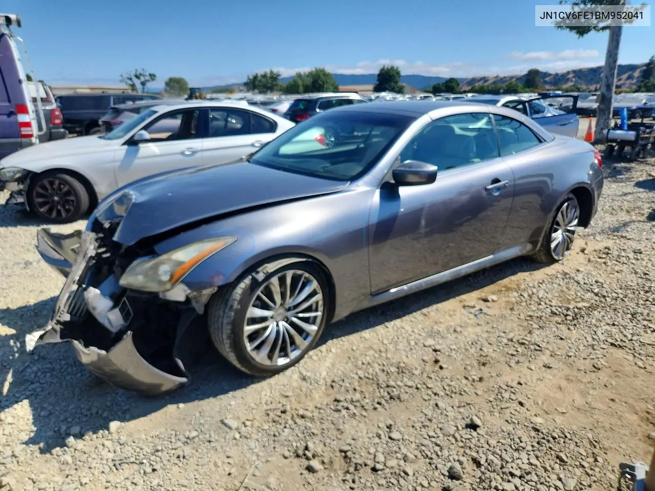 2011 Infiniti G37 Convertible Base VIN: JN1CV6FE1BM952041 Lot: 57899816