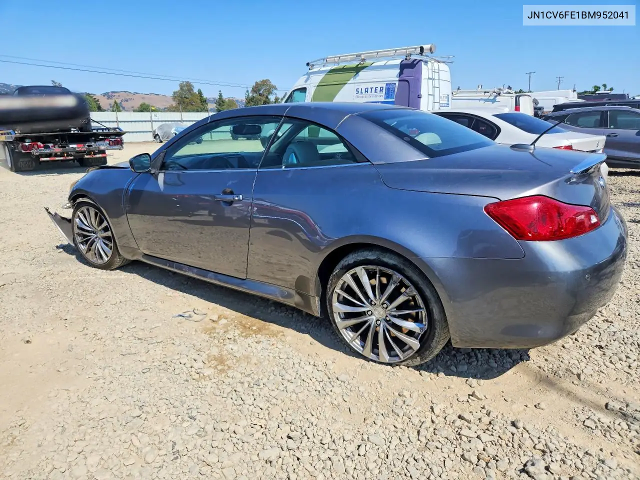 2011 Infiniti G37 Convertible Base VIN: JN1CV6FE1BM952041 Lot: 57899816