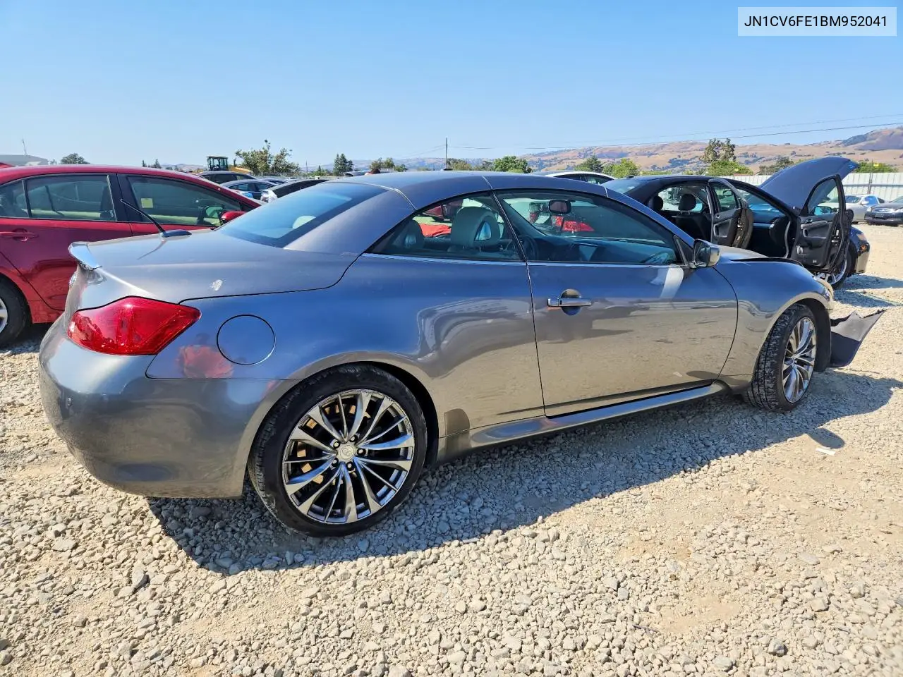 2011 Infiniti G37 Convertible Base VIN: JN1CV6FE1BM952041 Lot: 57899816