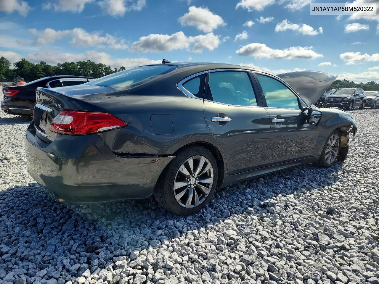 2011 Infiniti M56 Base VIN: JN1AY1AP5BM520322 Lot: 57911596