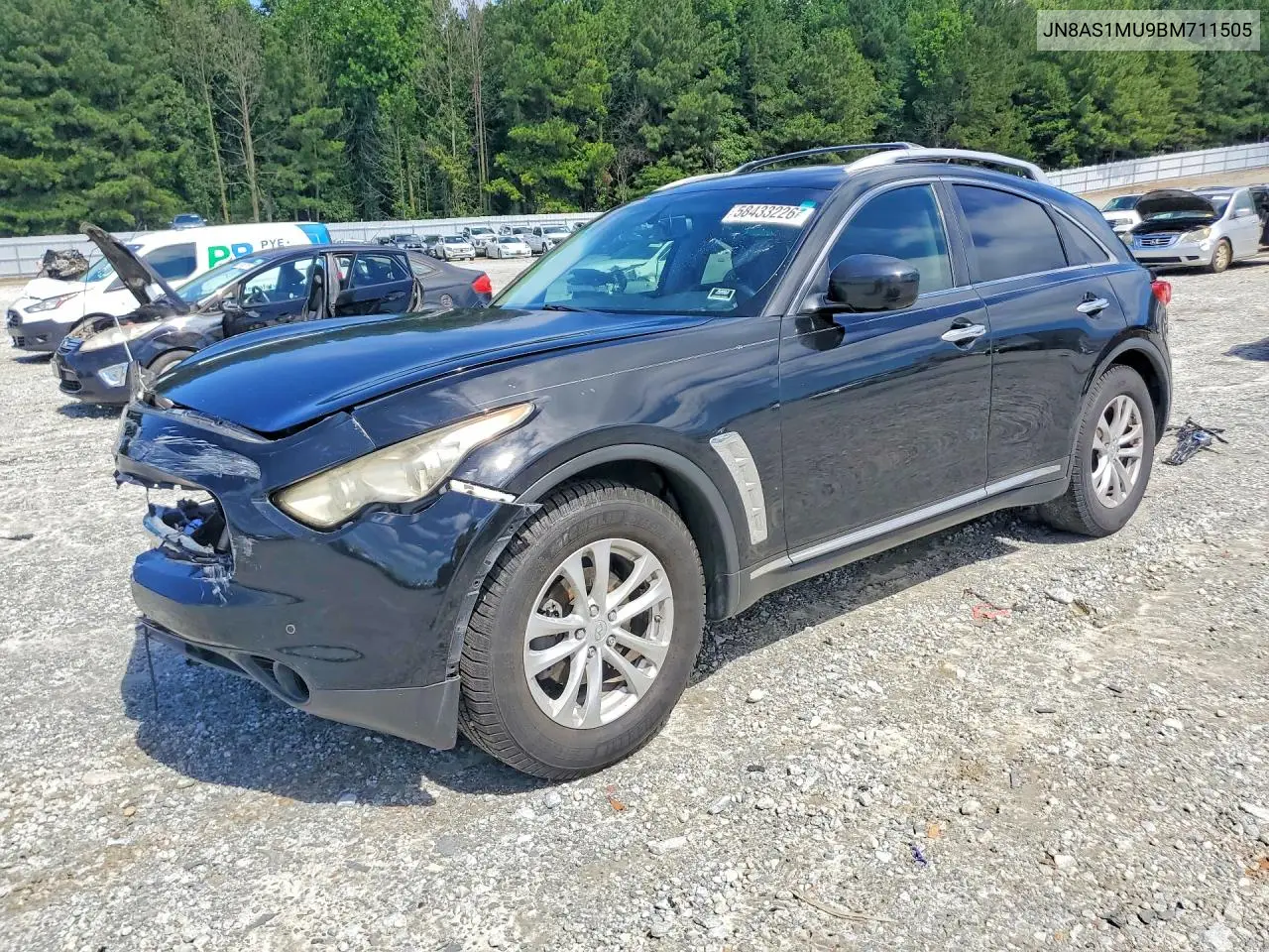 2011 Infiniti Fx35 Base VIN: JN8AS1MU9BM711505 Lot: 58433226