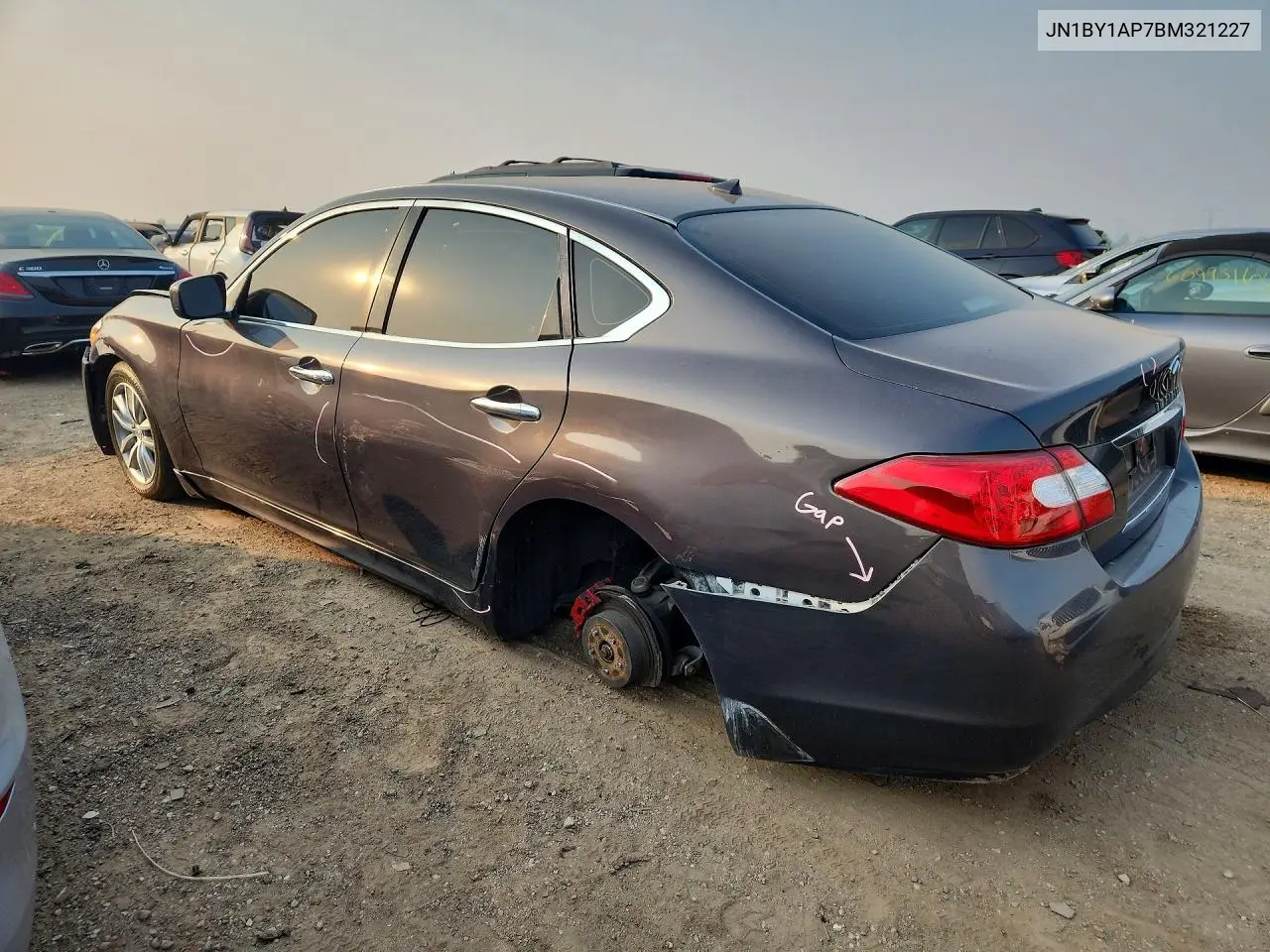 2011 Infiniti M37 Base VIN: JN1BY1AP7BM321227 Lot: 61044686